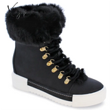 Xajzpa - Women Winter Snow Boots Cute Warm Fur Windproof Shoes