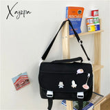 Xajzpa - Women’s Bag High Quality Multifunction Waterproof Nylon Backpack Button Portable Small