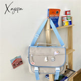 Xajzpa - Women’s Bag High Quality Multifunction Waterproof Nylon Backpack Button Portable Small