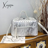 Xajzpa - Women’s Bag Luxury Designer Purses And Handbags Shoulder Bags Vintage Rivet Tote For