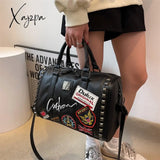 Xajzpa - Women’s Bags Luxury Designer Shoulder Rivet Leather Crossbody Boston Ladies Handbags