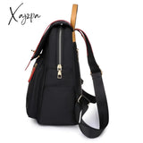 Xajzpa - Women’s Black Oxford Backpack Female Anti Theft Travel Women School Girls Bookbag Ladies