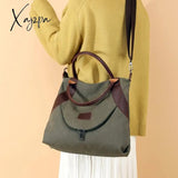 Xajzpa - Women’s Canvas Bag Handbags Shoulder Bags Messenger Crossbody Tote Large Capacity Work