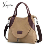 Xajzpa - Women’s Canvas Bag Handbags Shoulder Bags Messenger Crossbody Tote Large Capacity Work