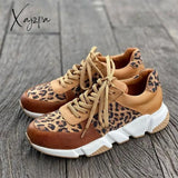 Xajzpa - Women’s Casual Leopard Sneakers Running