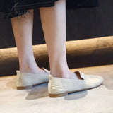 Women's Casual Shoes BFS09 Knitting Fabric Breathable Flats - Touchy Style.