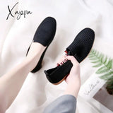 Women's Casual Shoes BFS09 Knitting Fabric Breathable Flats - Touchy Style.