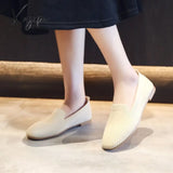 Women's Casual Shoes BFS09 Knitting Fabric Breathable Flats - Touchy Style.