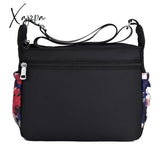 Xajzpa - Women’s Crossbody Bag Waterproof Nylon Flower Shoulder Messenger Bags Casual Top-Handle