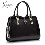 Xajzpa - Women’s Handbag Luxury White Hand Leather Messenger Bag Women Bolso Black