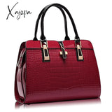 Xajzpa - Women’s Handbag Luxury White Hand Leather Messenger Bag Women Bolso Red