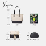 Xajzpa - Women’s Handbag Shoulder Bag 3 Pieces Set Messenger Hand Wallet Ladies Designer Luxury