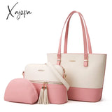 Xajzpa - Women’s Handbag Shoulder Bag 3 Pieces Set Messenger Hand Wallet Ladies Designer Luxury