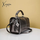 Xajzpa - Women’s Luxury Designer Handbag Female Pu Leather Shoulder Bags Boston 2 Straps Sling