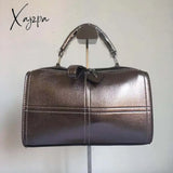 Xajzpa - Women’s Luxury Designer Handbag Female Pu Leather Shoulder Bags Boston 2 Straps Sling