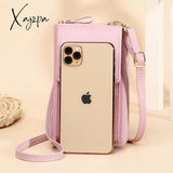 Xajzpa - Women’s Messenger Bag Shoulder Mobile Phone Bags Small Pu Leather Crossbody Wallet