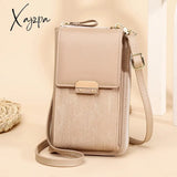 Xajzpa - Women’s Messenger Bag Shoulder Mobile Phone Bags Small Pu Leather Crossbody Wallet