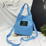 Xajzpa - Women’s Mini Corduroy Shoulder Bag Female New Small Canvas Handbag Totes Ladies Casual