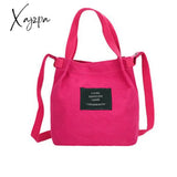 Xajzpa - Women’s Mini Corduroy Shoulder Bag Female New Small Canvas Handbag Totes Ladies Casual