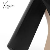 Xajzpa - Women’s New Spring And Autumn Casual High Heels Sexy Thick Sole Mary Jane Shoes Black