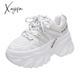 Xajzpa - Women’s Pink Chunky Sneakers Breathable Platform Sports Shoes Woman Lace Up Thick Sole