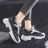 Xajzpa - Women’s Running Shoes Comfortable Warm Sneakers Fashion Thick Bottom Vulcanized