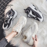 Xajzpa - Women’s Running Shoes Comfortable Warm Sneakers Fashion Thick Bottom Vulcanized