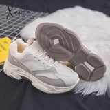 Xajzpa - Women’s Running Shoes Comfortable Warm Sneakers Fashion Thick Bottom Vulcanized