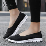 Xajzpa - Women’s Shoes Spring Slip-On Flat For Women Loafers Lightweight Black Sneakers Ballet