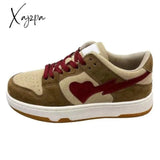 Xajzpa - Women’s Sneakers Fashion 2023 Fall New Pattern Lace Up Platform Vulcanized Shoes Brand