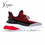 Xajzpa - Women’s Sneakers Free Shipping Ladies Sport Shoes Autumn Mix Color Knitted Fabric 35-43
