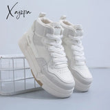 Xajzpa - Women's Sports Shoes Sneakers High Top Tennis Female Fashion Trainers Woman White Green Ladies Baskets Best Sneakersy Brand
