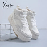 Xajzpa - Women’s Sports Shoes Sneakers High Top Tennis Female Fashion Trainers Woman White Green