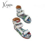 Xajzpa - Womens Summer Sandals Vintage Graffiti Platforms