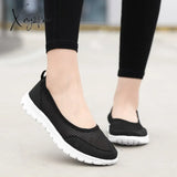 Xajzpa - Women’s Vulcanized Shoes Fashion Light Breathable Mesh Walking Flat Women Casual