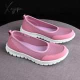 Xajzpa - Women’s Vulcanized Shoes Fashion Light Breathable Mesh Walking Flat Women Casual