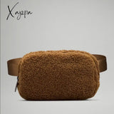 Xajzpa - Women’s Waist Bag And Adjustable Belt Fashion Running Walking Coffee Color