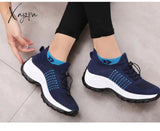 Xajzpa - Women’s Walking Shoes Fashion Sock Sneakers Breathe Comfortable Nursing Casual Platform