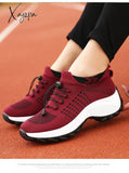 Xajzpa - Women’s Walking Shoes Fashion Sock Sneakers Breathe Comfortable Nursing Casual Platform