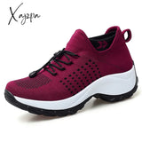 Xajzpa - Women's Walking Shoes Fashion Sock Sneakers Breathe Comfortable Nursing Shoes Casual Platform Loafers Non-Slip