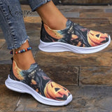 Xajzpa - Yellow Casual Sportswear Daily Patchwork Printing Round Comfortable Shoes Shoes Sneakers