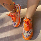 Xajzpa - Yellow Fashion Casual Bandage Patchwork Sport Shoes Shoes Sneakers