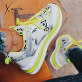 Xajzpa - Yellow Fashion Casual Bandage Patchwork Sport Shoes Shoes Sneakers