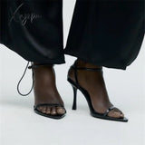 Za Fashion Pointed Toe Shoes Woman’s Sandals 2023 Elegant Thin Heeled Female High Heels Ladies