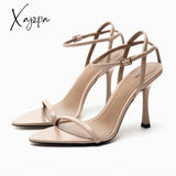 Za Fashion Pointed Toe Shoes Woman’s Sandals 2023 Elegant Thin Heeled Female High Heels Ladies