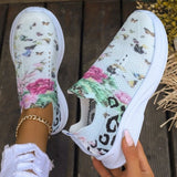 Xajzpa - White Casual Patchwork Printing Round Mesh Breathable Comfortable Out Door Shoes