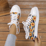 Xajzpa - Halloween Yellow Casual Daily Patchwork Printing Round Comfortable Shoes