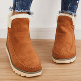 Xajzpa - Classic Non-Slip Ankle Snow Booties Warm Fur Lining Boots