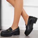 Xajzpa - Women Comfy Round Toe Platform Loafers