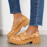Xajzpa - Women Round Toe Platform Vintage Loafers